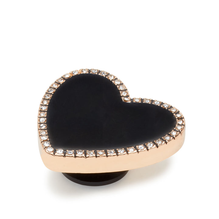 Jibbitz™ Charms Black Heart with Gold Outline - Crocs™ Việt Nam