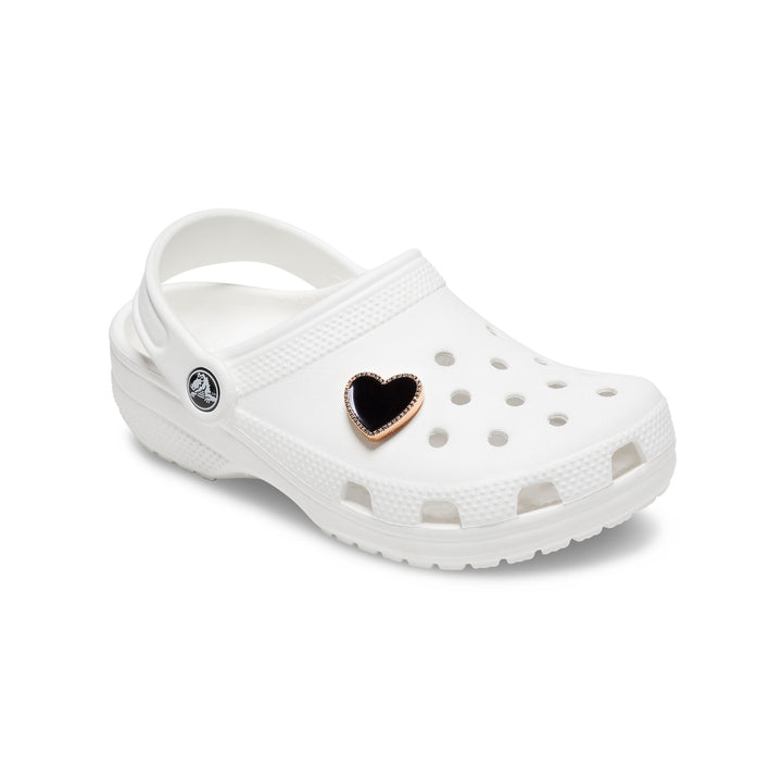 Jibbitz™ Charms Black Heart with Gold Outline - Crocs™ Việt Nam