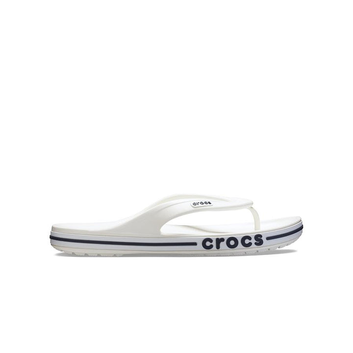 Dép Xỏ Ngón Unisex Crocs Bayaband - White/Navy - Crocs™ Việt Nam