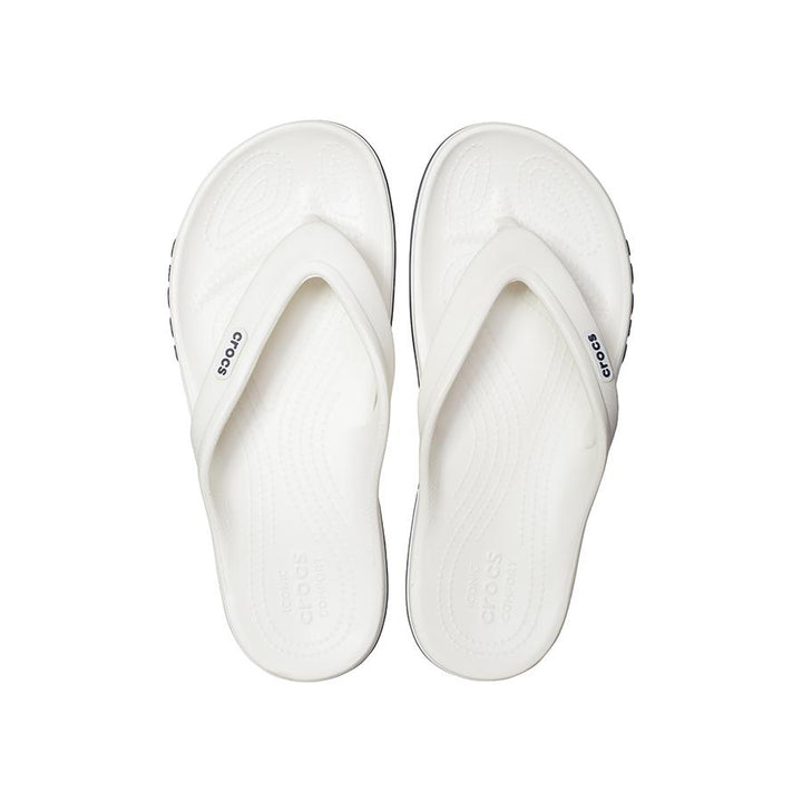 Dép Xỏ Ngón Unisex Crocs Bayaband - White/Navy - Crocs™ Việt Nam