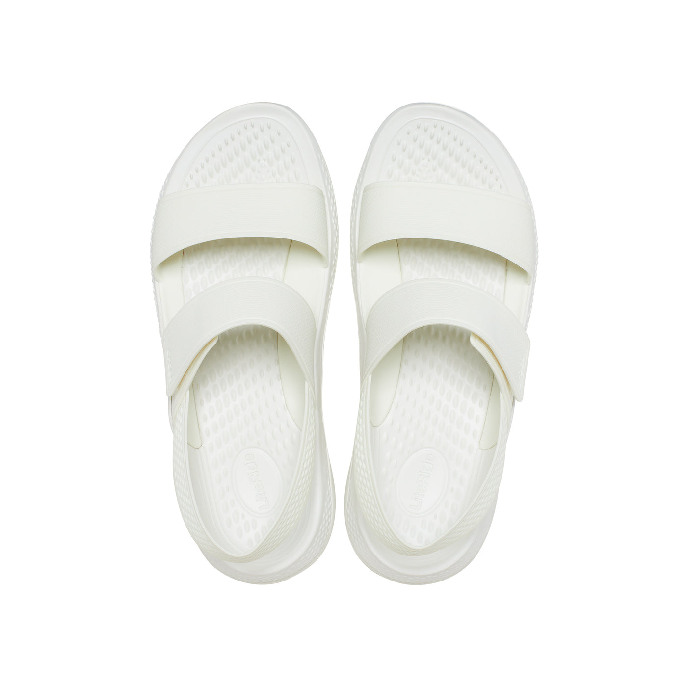 Buy Women's Crocs Women White Textured Literide 360 Sandals with Velcro  Closure Online | Centrepoint UAE