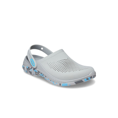 Giày Clog Unisex Crocs Marbled Literide 360 - Light Grey/Oxygen