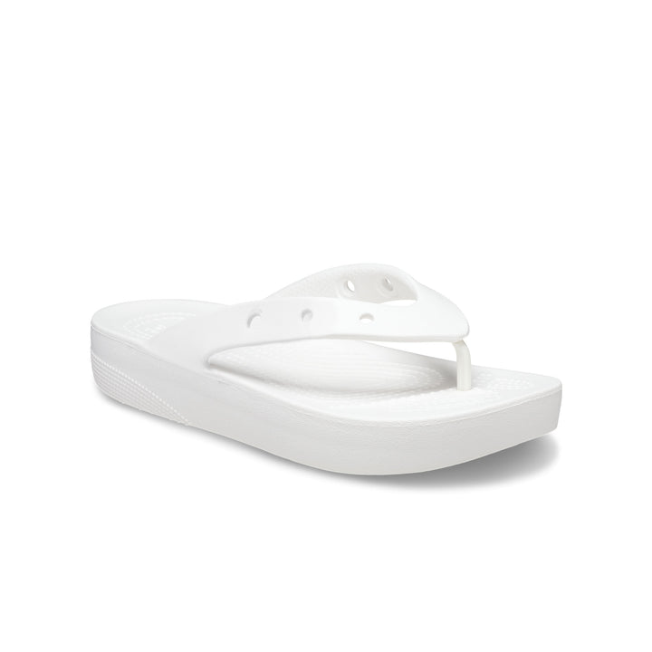 Dép Xỏ Ngón Nữ Crocs Platform Classic - White - Crocs™ Việt Nam