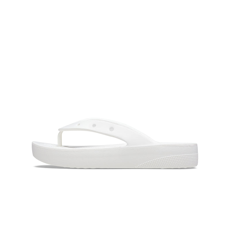 Dép Xỏ Ngón Nữ Crocs Platform Classic - White