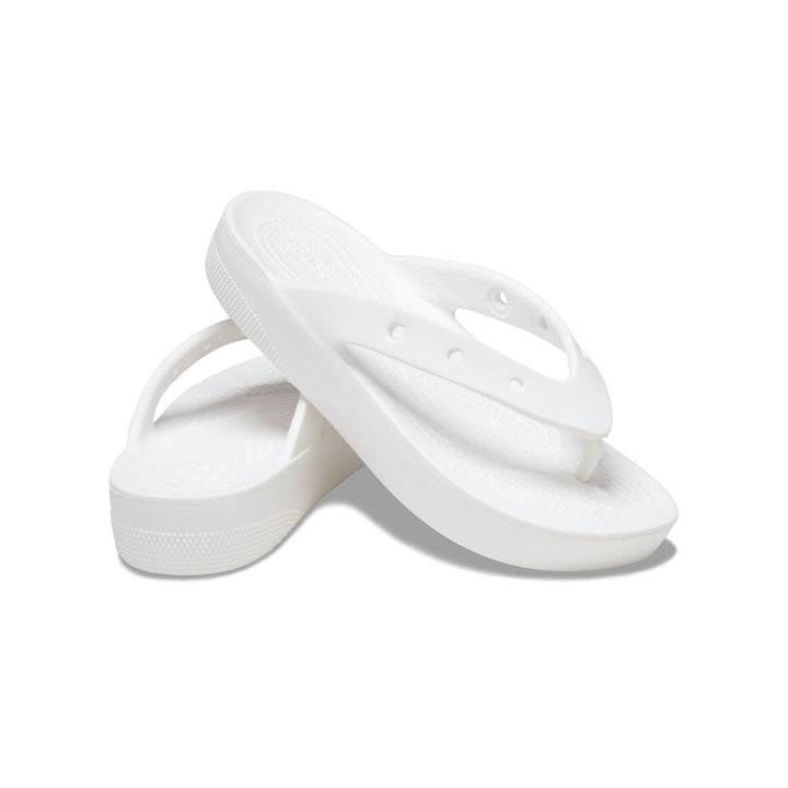 Dép Xỏ Ngón Nữ Crocs Platform Classic - White - Crocs™ Việt Nam