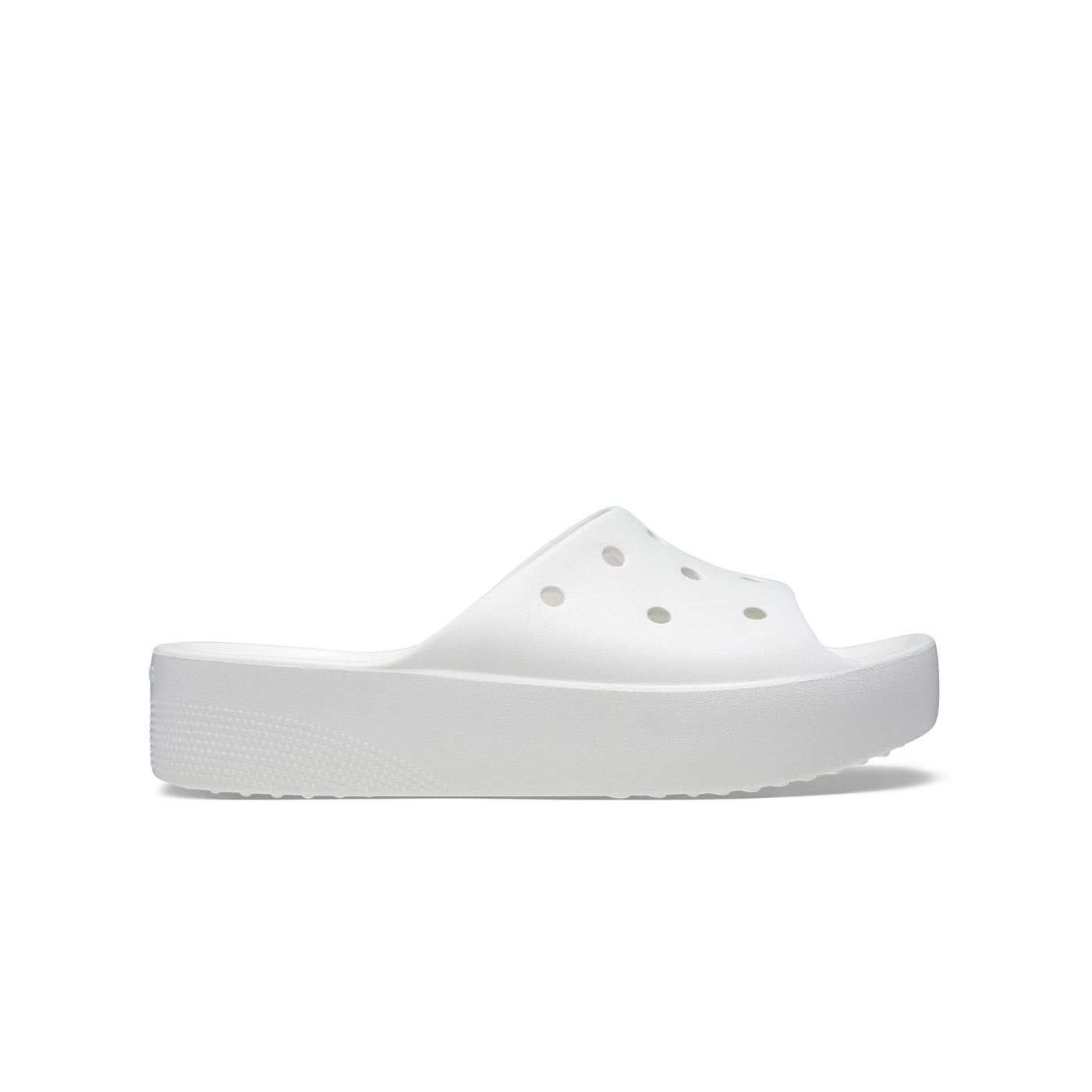 Dép Quai Ngang Nữ Crocs Classic Platform - White