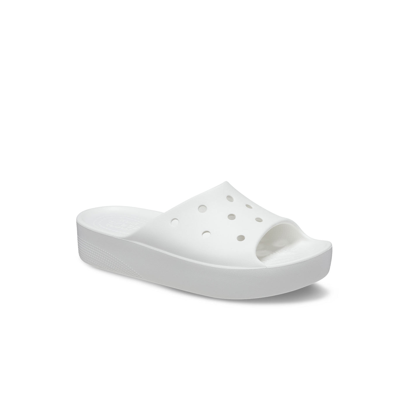 Dép Quai Ngang Nữ Crocs Classic Platform - White