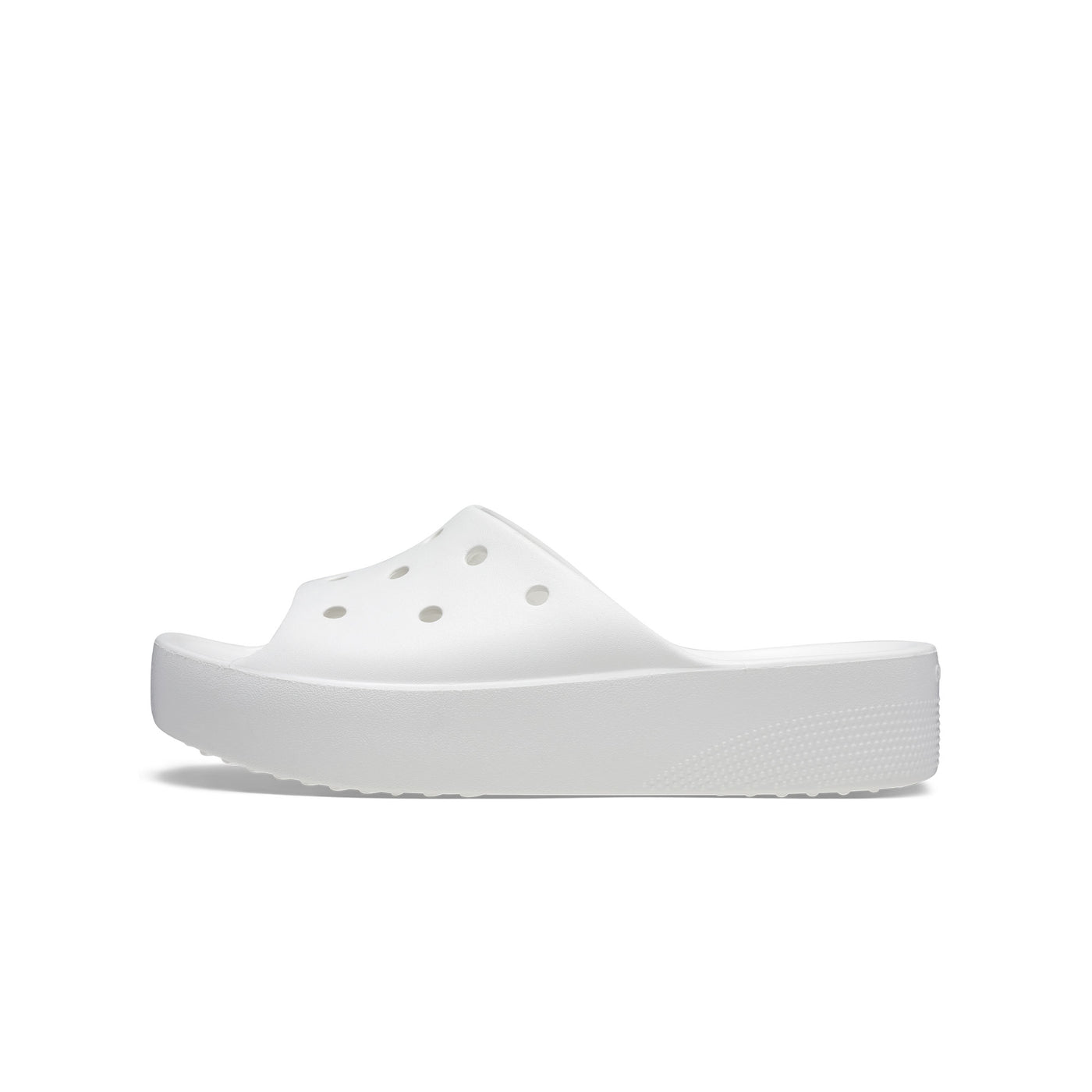 Dép Quai Ngang Nữ Crocs Classic Platform - White