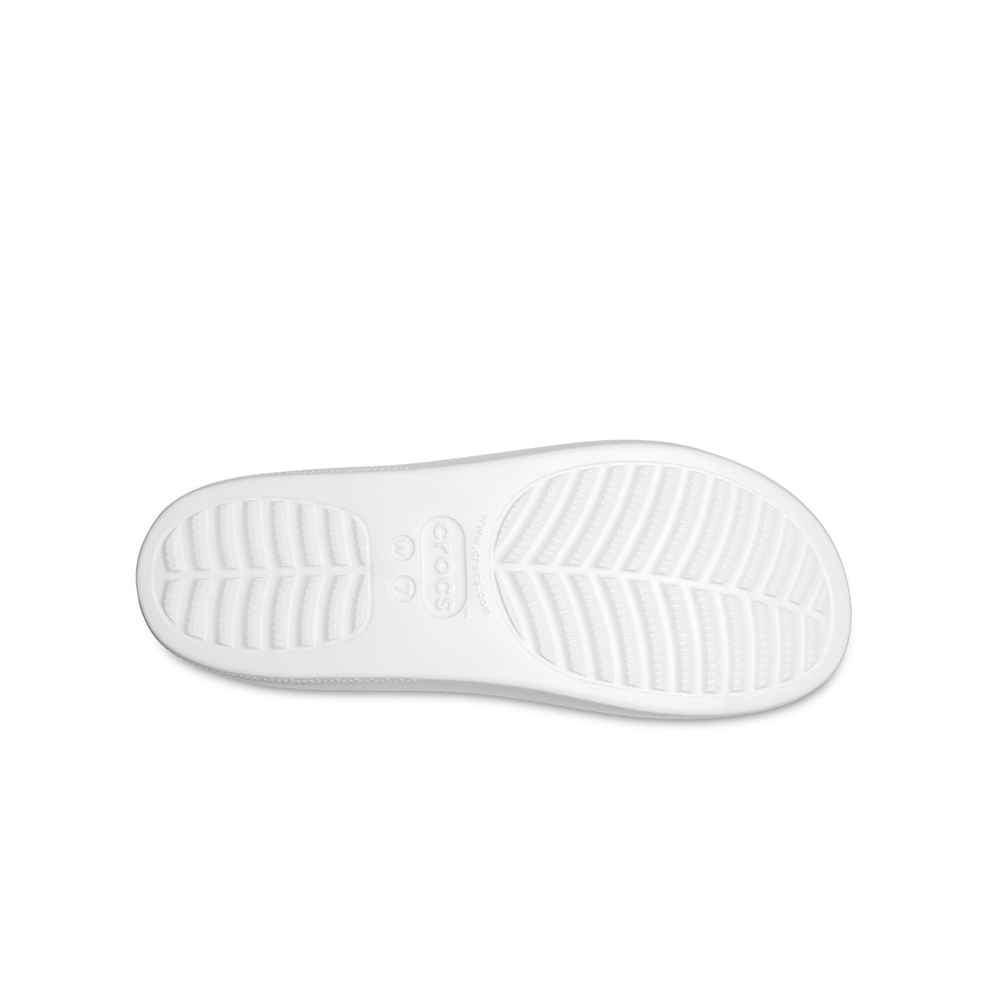 Dép Quai Ngang Nữ Crocs Classic Platform - White
