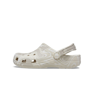 Giày Clog Unisex Crocs Classic Swirl Dye - White