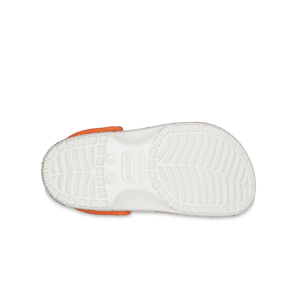 Giày Clog Trẻ Em Crocs Classic Ice Cream Graphic - White